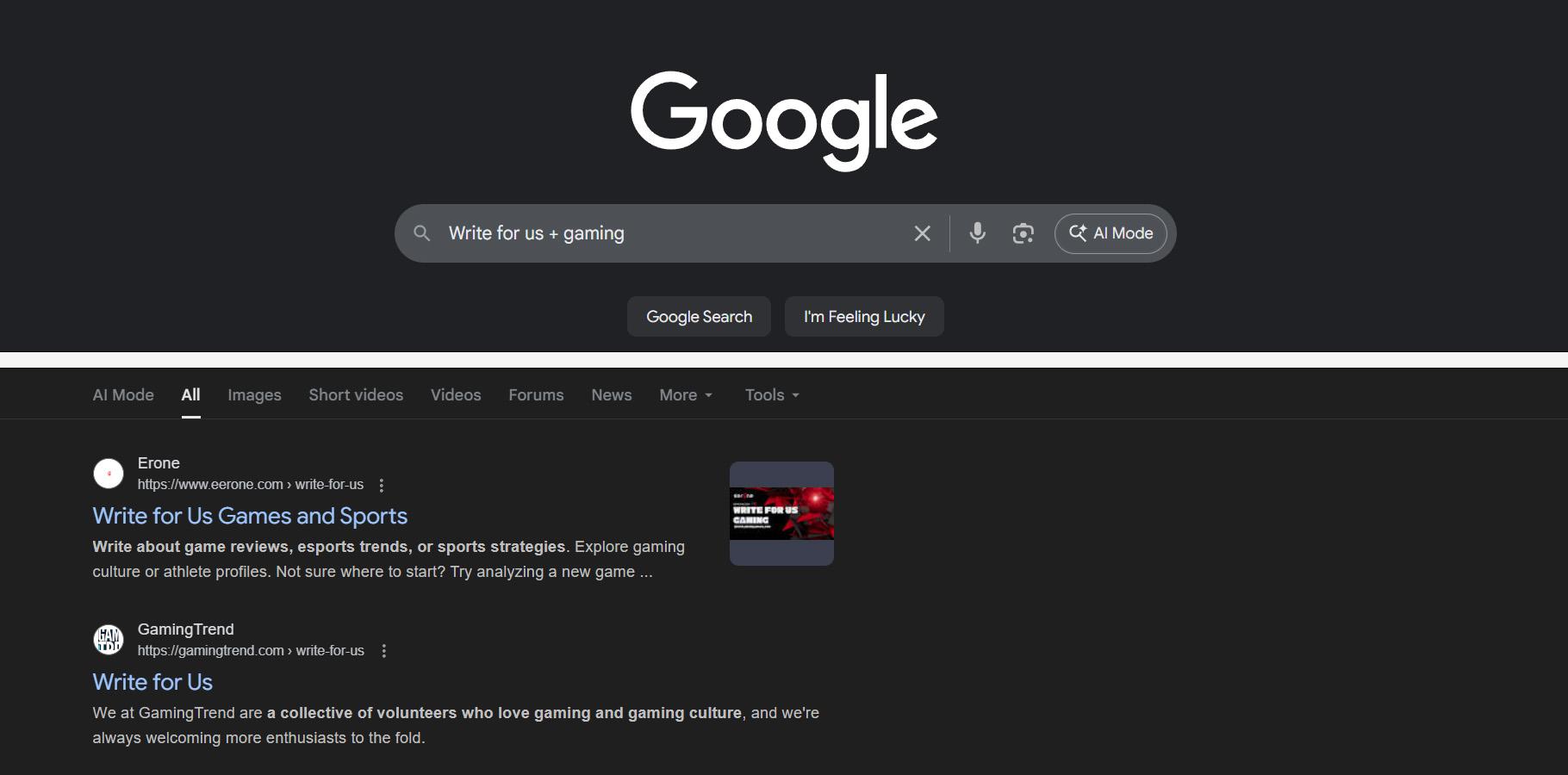 Google Search - Write for Us