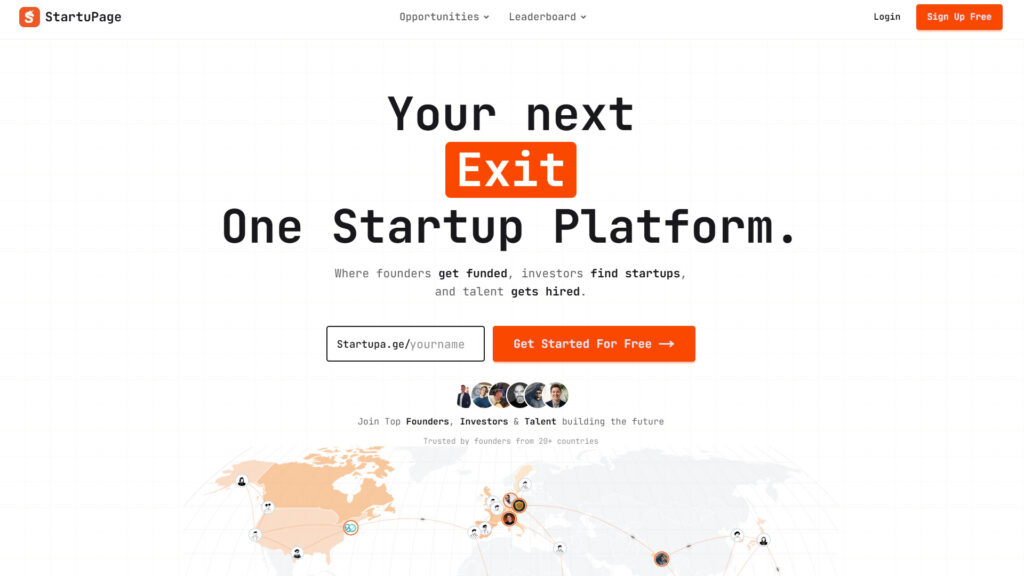 StartuPage discovery platform