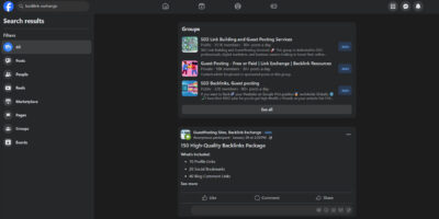 Facebook Backlink Exchange Platform