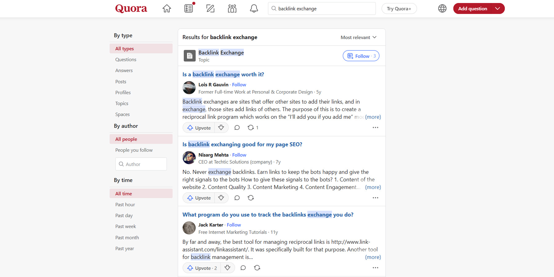 Quora Backlink Exchange Platform