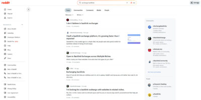 Reddit Backlink Exchange