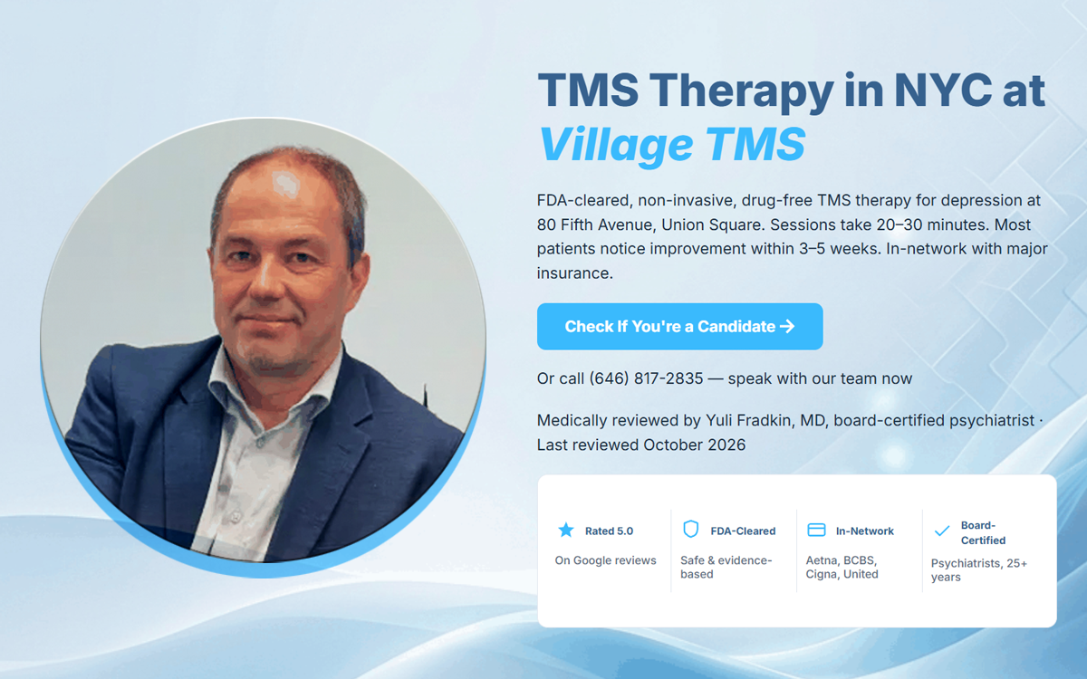 Village TMS by Dr. Yuli Fradkin